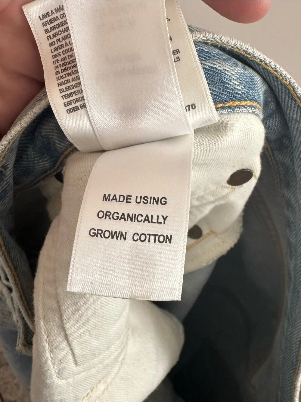 Agolde Jeans 90's Organic Cotton Jeans Size 32 Button Fly Distressed